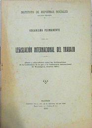 Organismo permanente para la Legislación Internacional del Trabajo | 141203 | Instituto de Reformas Sociales