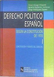 Derecho político español según la Constitución de 1978 I Constitución y fuentes del derecho | 142071 | Alzaga Villaamil, Óscar/Jorge Rodriguez Zapata, Ignacio Gutierrez