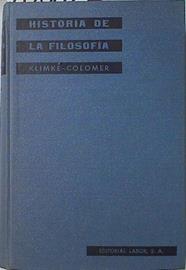 Historia de la filosofía | 82082 | Klimke, Federico/Colomer, Eusebio