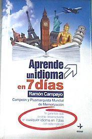 Aprende un idioma en 7 días | 91575 | Campayo Martínez, Ramón (1965- )