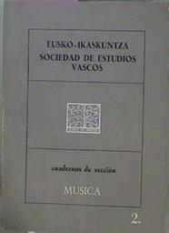 Cuadernos de Sección Música 2 | 58210 | "Juan Cruz Labeaga Mendiola/Claudio Zudaire/José López Calo/Mª Carmen Rodriguez Suso "" Kalan"""