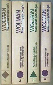 Manual de psicología general 4 Tomos | 168101 | Wolman, Benjamín B.