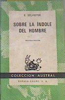 Sobre la índole del hombre  2 Edición | 168789 | Erich Sylvester