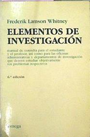Elementos De Investigación | 62786 | Whitney Frederik Lamson