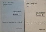 Catedra de Paleografia y Diplomatíca Abreviaturas latinas Tomo I y II (obra completa) | 143910 | Facultad de Filosofia y letras, Catedra de Paleografia y Diplomatíca