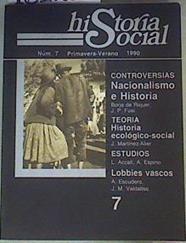 Historia Social. Núm 7 Primavera - Verano 1990 | 161281 | Javier Paniagua/José A. Piqueras