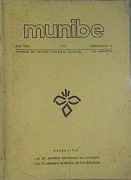 Munibe Sociedad de Ciencias Naturales Aranzadi Año XXIV 1972 Fasciculos 1/2/3/4 | 151767 | Jesús Altuna