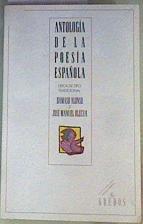 Antología de la poesía española: lírica de tipo tradicional | 161252 | Alonso, Dámaso/Blecua JosÈ Manuel