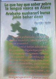 Lo que hay que saber sobre la lengua vasca en Álava - Arabako euskarari buruz jakin behar dena | 167676 | Knörr Borrás, Henrike
