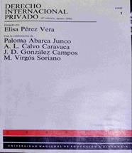 Derecho internacional privado Vol 1 | 138602 | Perez Vera (dir), Elisa