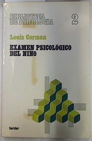 Examen psicológico del niño | 112232 | Corman, Louis