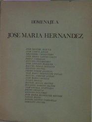 Homenaje A José María Hernández | 60335 | Blécua José Mª- Camón Aznar J