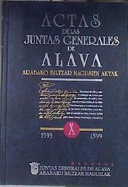 1593 - 1599 - Actas de las Juntas Generales de Álava : Arabako Biltzar Nagusien Aktak X | 170515 | Álava. Juntas Generales