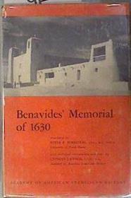 Benavides' Memorial of 1630 | 181079 | Benavides, Fray Alonso De [Peter F. Forrestal, Tra