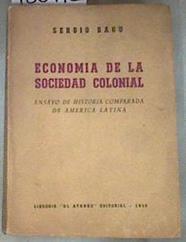 Economía de la sociedad colonial Ensayo de historia comparada de América Latina | 180172 | Bagu Sergio