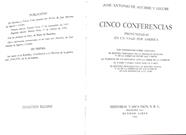Cinco conferencias Pronunciadas en un viaje por América | 188272 | Aguirre y Lecube, José Antonio de/Agirre y Lekube