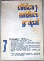 Clinica y analisis grupal, revista de psicoterapia y psicologia social N° 7 psicologia y tortura | 176390 | VVAA, revista de psicoterapia y psicologia social aplica