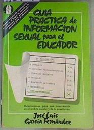 Guía práctica de información sexual para el educador | 86161 | García Fernandez, Jose Luis