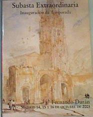 Subasta Extraordinaria Inauguración de Temporada | 164725 | Fernando Durán Subastas