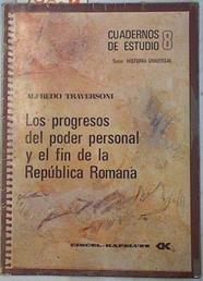 Los progresos del poder personal y el fin de la República Romana | 74804 | Traversoni, Alfredo