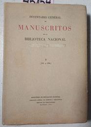Inventario General De Manuscritos De La Biblioteca Nacional | 45154 | Laumer Keith