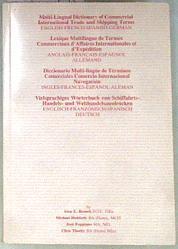 Diccionario Multi-lingüe de Términos Comerciales Comercio Internacional Navegación | 171260 | Branch, Alan E./Hedderly, Michael/Foppiano, José/Thorby, Chris