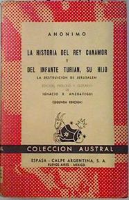 La historia del rey Canamor y el infante Turian su hijo | 70140 | Anónimo