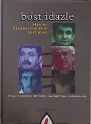 Bost idazle Hasier Etxeberria rekin berbetan | 146115 | Etxeberria, Hasier/Uriarte Cámara, Jesús fot.