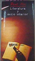 Literatura Y Exilio Interior Escritores Y Sociedad en la españa del Franquismo | 33971 | Ilie Paul