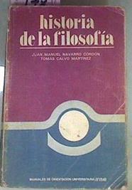 Historia de la filosofía, COU | 76441 | Navarro Cordón, Juan Manuel
