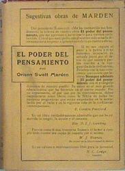El Poder Del Pensamiento | 53364 | Swett Marden, Orison