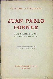 Los Gramáticos Historia Chinesca | 43109 | Forner Juán Pablo/José Jurado, prólogo