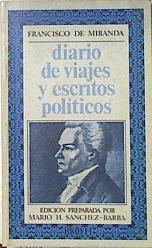 Diario de viajes y escritos políticos | 121003 | Miranda, Francisco de