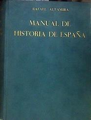 Manual de Historia de España | 184278 | Altamira, Rafael