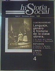 Historia Social  Núm 4 Primavera  Verano 1989 | 161277 | Javier Paniagua/José A. Piqueras