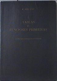 tablas de funciones primitivas formulario de cálculo integral | 69034 | Jerez Juan, Miguel