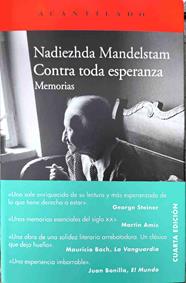 Contra toda esperanza : memorias | 187370 | Mandel'shtam, Nadezhda (1899-1980)