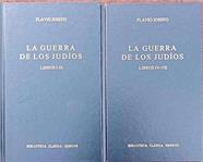 La guerra de los judíos Obra completa 2 Tomos Tomo I libros I- iii Tomo II Libros IV- VII | 187890 | Josefo, Flavio/J. M. ª Nieto Ibáñez, Introducción, traducción y notas/Revisada por F. J. Gómez Espelosín