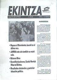 EKINTZA GAZTE BOLETINA 3.alea 94ko Azaroa JARRAI | 140802 | JARRAI