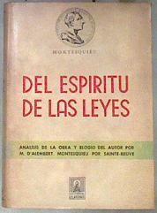 DEL ESPIRITU DE LAS LEYES | 181774 | Montesquieu