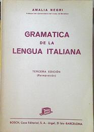 Gramática de la lengua italiana | 123602 | Negri, Amalia
