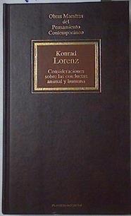 Consideraciones sobre las Conductas animal y humana | 111402 | Lorenz, Konrad