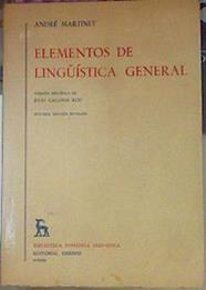 Elementos De Linguistica General | 22663 | Martinet Andre