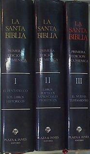 La Santa  Biblia Primera Edicion Ecumenica Obra completa 3 Tomos | 159075 | Enrique Granados