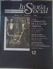 Historia Social. Núm 12. Invierno 1992 | 161296 | Javier Paniagua/José A. Piqueras