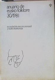 Anuario De Eusko Folklore 30 / 1981 | 65894 | VV Aa