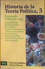 Historia de la teoría política 5 | 185124 | Vallespín Oña, Fernando