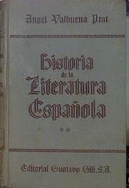 Historia De La Literatura Española Tomo II | 61370 | Valbuena Prat Angel
