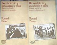 Recuérdalo tú y recuérdalo a otros vol 1 y 2 | 179991 | Fraser, Ronald