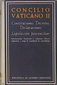 Concilio Vaticano II, Constituciones, Decretos, Declaraciones Legislacion Posconcil | 60482 | Casimiro Morcillo Gonzalez ( Prologo)